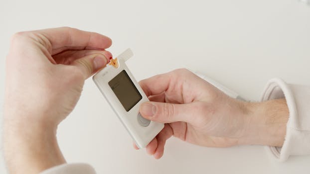 Image of a blood test for B12 levels