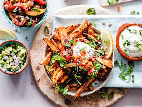 delicious plate of healthy food