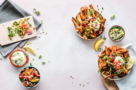 colorful salad with avocado